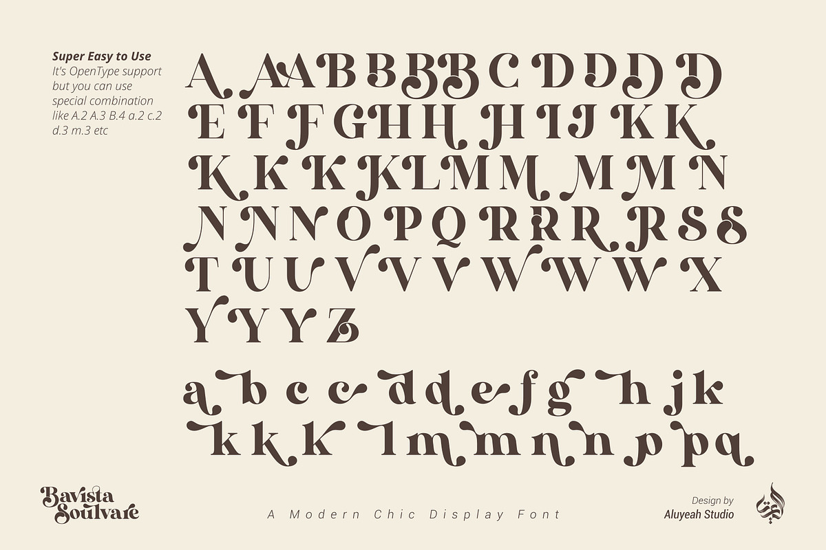 Bavista Soulvare, a Font by Aluyeah Studio (Photo 14 of 15)