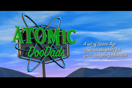 Atomic DooDads, a Symbol Font by bobarama