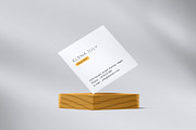Square Business Card Mockup, an Advertising Mockup by Mockup Supper (Thumbnail 5 of 15)