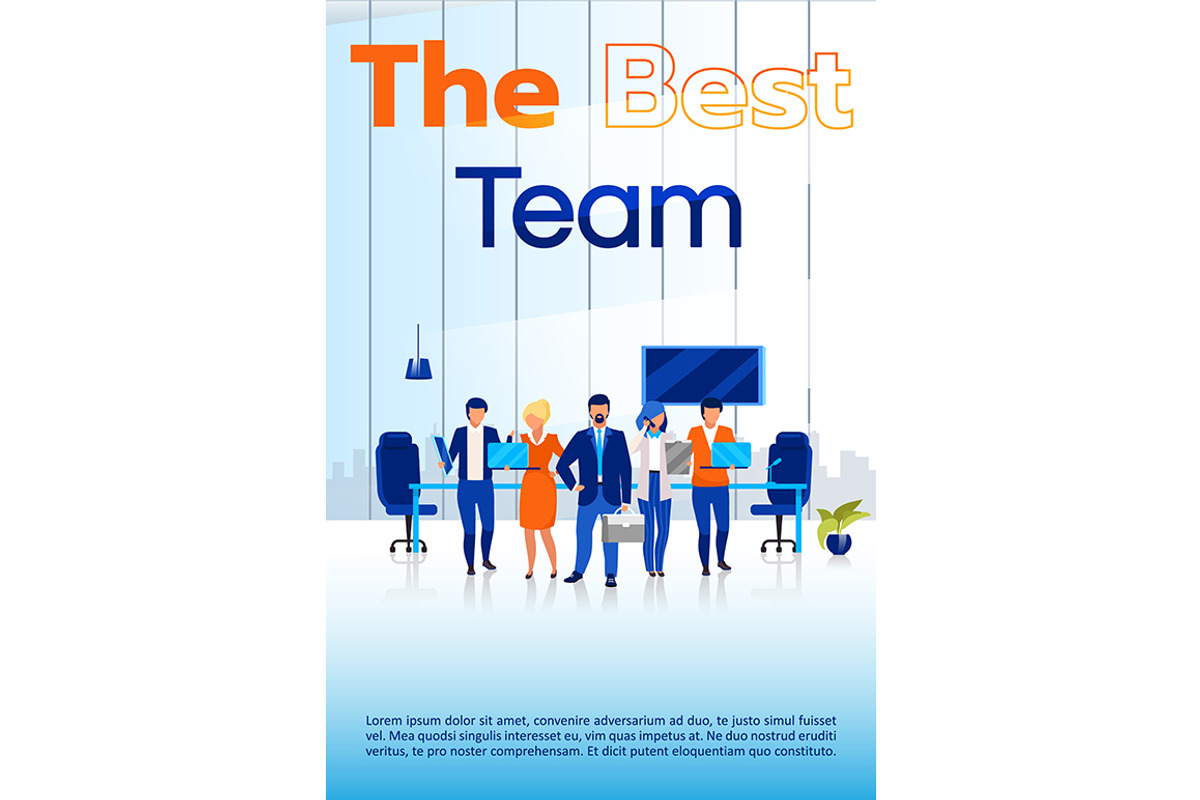 Company staff brochure template set., a Brochure Template by IMG visuals characters (Photo 3 of 5)