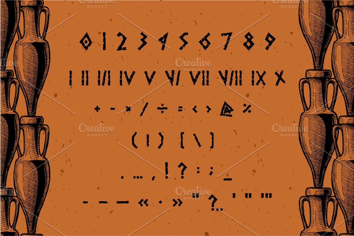 Greek font preview 4