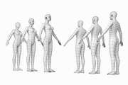 Female and Male Base Mesh A Pose, a Characters & Person 3D Model by VK Studio (Thumbnail 2 of 5)