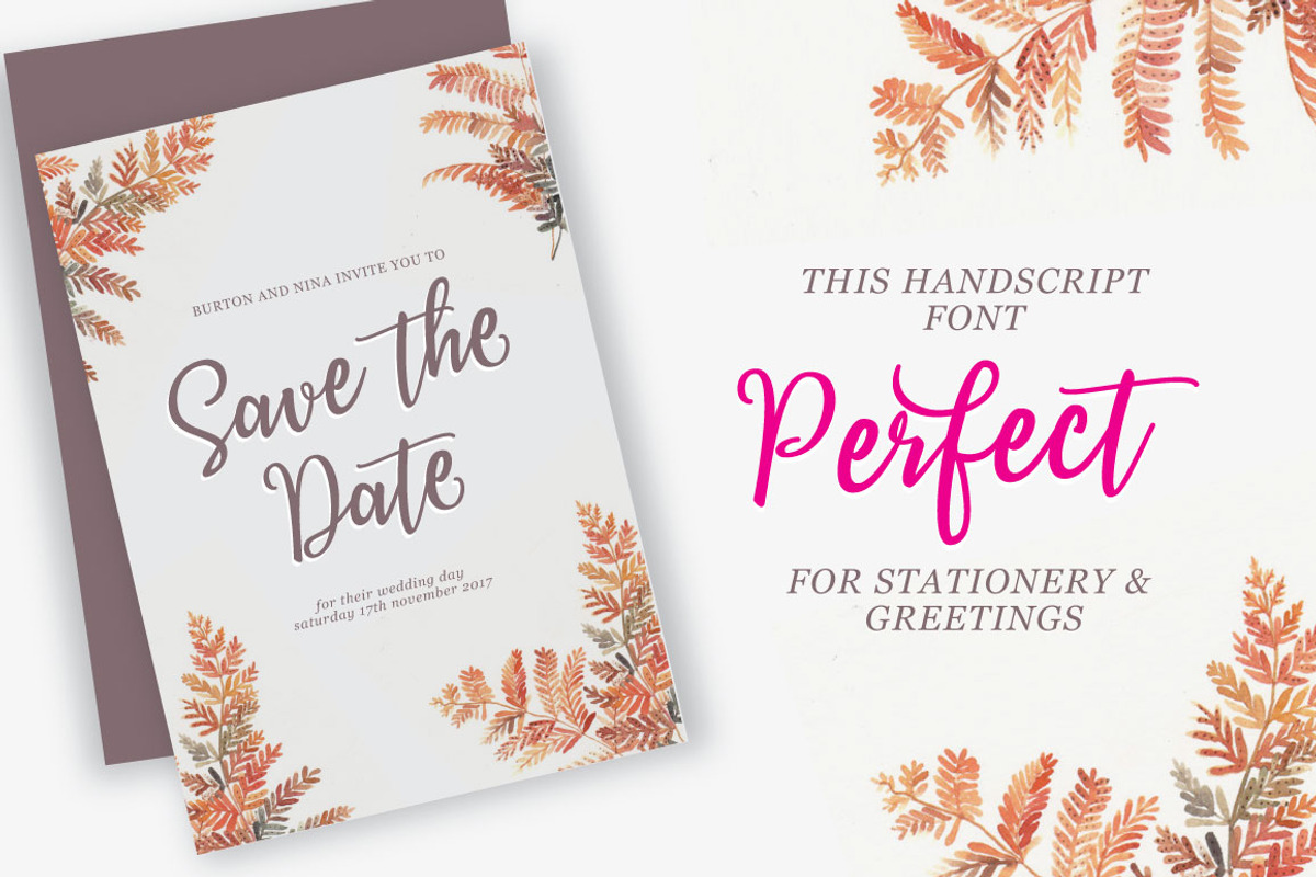 Stardust Script Typeface, a Script Font by QueenType (Photo 3 of 7)
