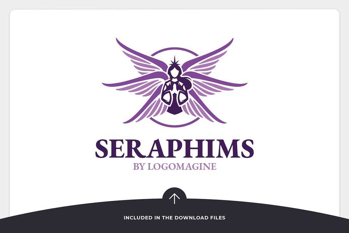Seraphims - Angel Logo Template, a Branding & Logo Template by LOGOMAGINE (Photo 7 of 16)