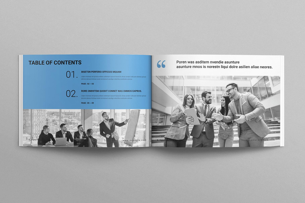 Digital Case Study Booklet Landscape, a Brochure Template by TemplatesForest (Photo 3 of 8)