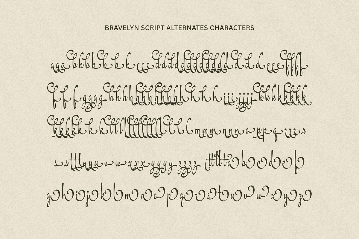 Bravelyn Script Family, a Script Font by Get Studio (Photo 12 of 12)