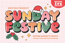 Sunday Festive - Christmas Font