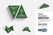 Pizza Slice Box Mockup, a Product Mockup by bimockup (Thumbnail 1 of 6)