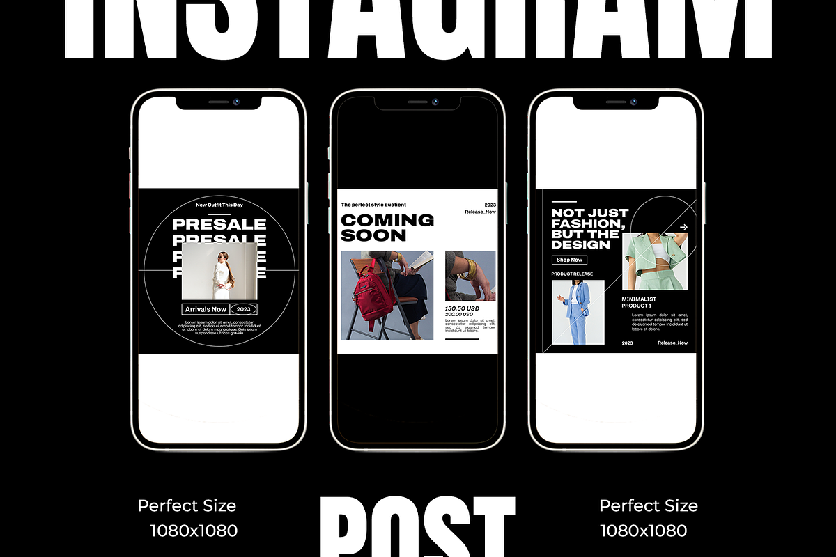 Corva Fashion Social Media Template, a Social Media Template by Shinra Labs (Photo 3 of 5)