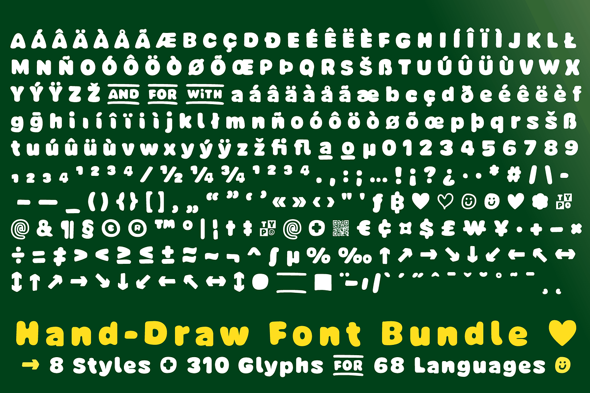 FONT Avocado 100% Handmade Bundle 9, a Sans Serif Font by Typo Graphic Design (Photo 5 of 9)