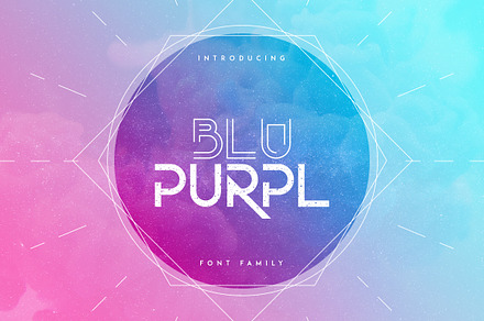 BluPurpl font family + Extra 70% OFF, a Sans Serif Font by VP Fonts