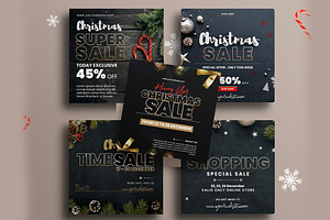 Christmas Sale Instagram SET PSD