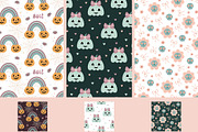 Retro Groovy Halloween Collection, a Seasonal Illustration by JulzaArt (Thumbnail 8 of 10)