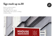50 sign facade signboard logo mock, a Product Mockup by PrintPixel (Thumbnail 32 of 53)