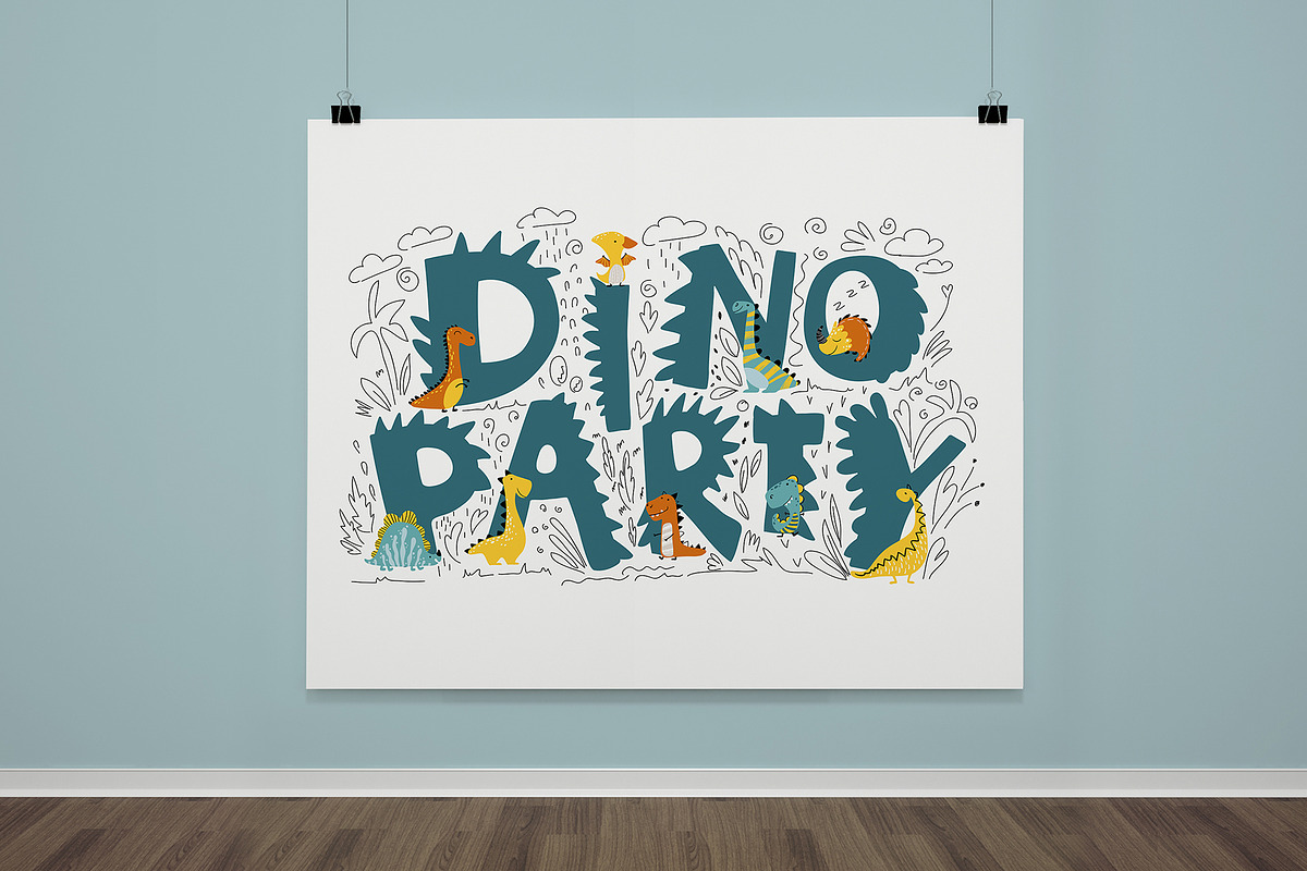 Dino set. Kids print & patterns, an Animal Illustration by Svitlana Kharchuk (Photo 10 of 13)