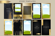 Black and Gold Instagram Template, a Social Media Template by Innova Studio (Thumbnail 6 of 9)