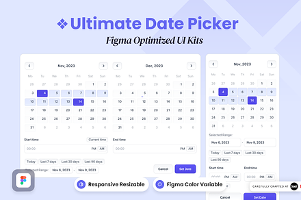 Ultimate Date Picker - UI Kits, an UI Kit Template by SLAB! Design