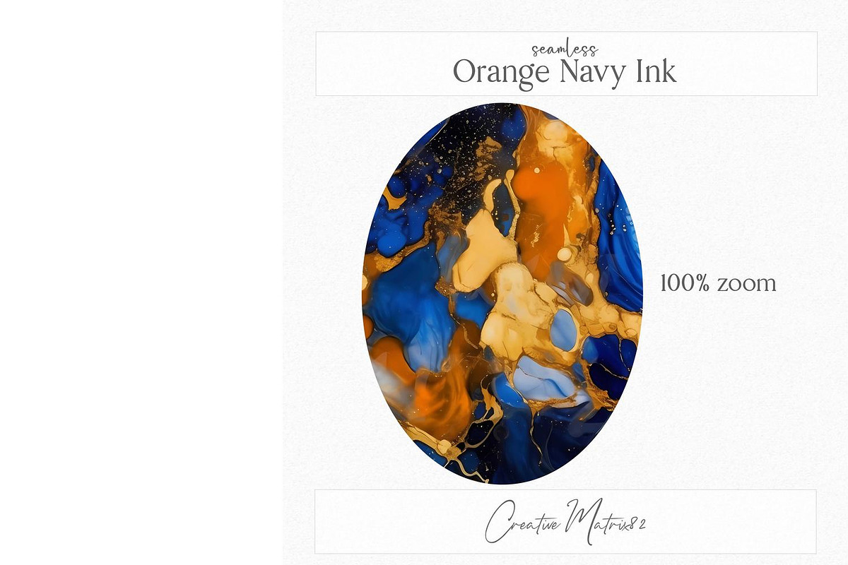Blue Orange Alcohol Ink Textures, a Texture Graphic by Creative Matrix82 (Photo 6 of 6)