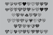 Fancy Hearts Dingbat Font, a Symbol Font by Digital Typeface Studio (Thumbnail 2 of 7)