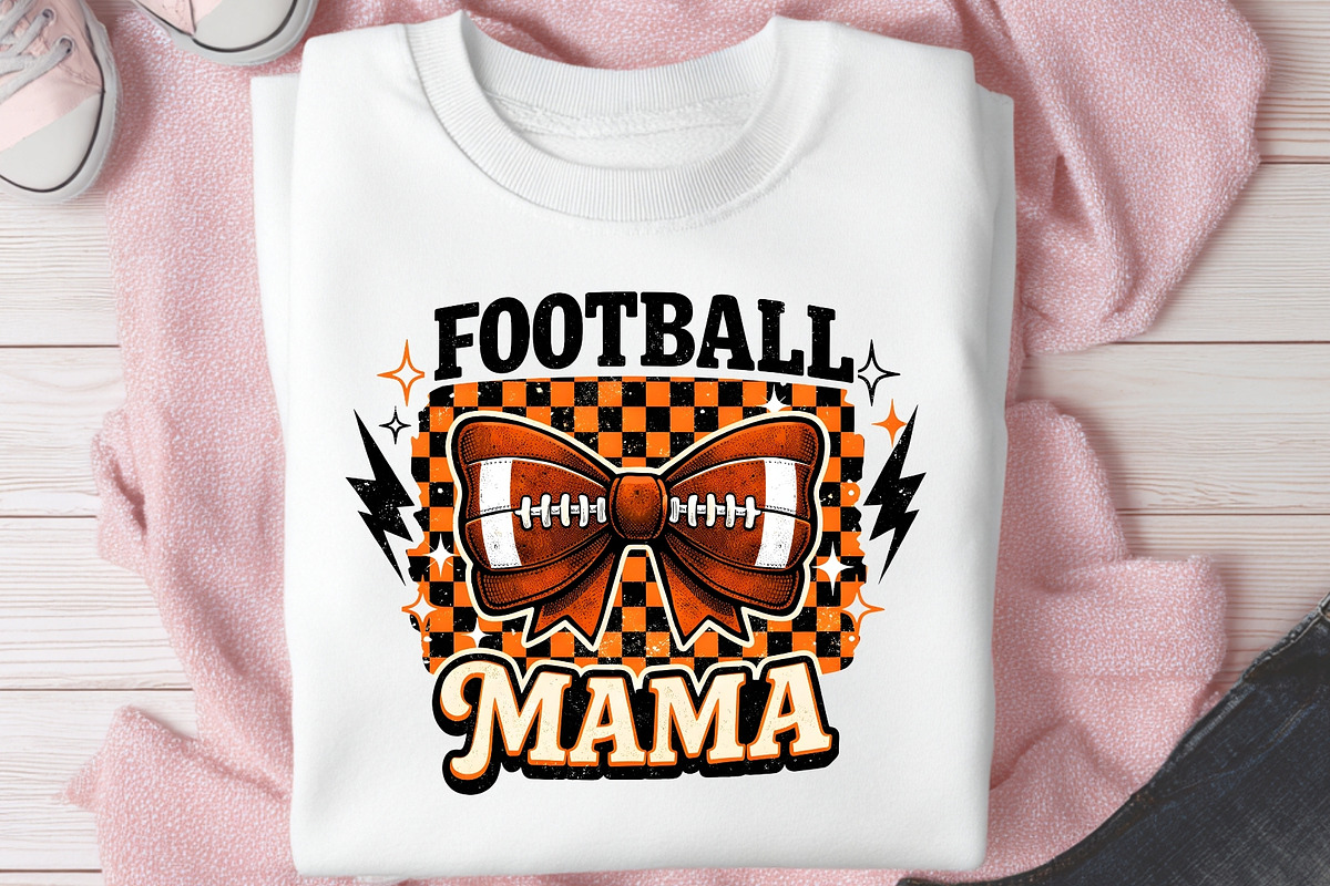 Football Mama Png Tshirt Bow Sports, a Sport Illustration by SugarCloudStudioArt (Photo 5 of 6)