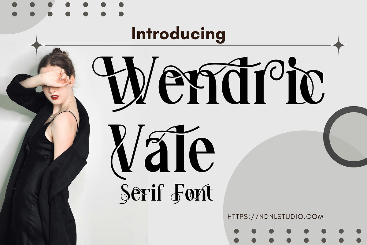 Wendric Vale - Serif Font, a Serif Font by NDNL Studio (Photo 1 of 6)