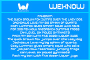 Flowing Thought font, a Sans Serif Font by weknow (Thumbnail 6 of 8)