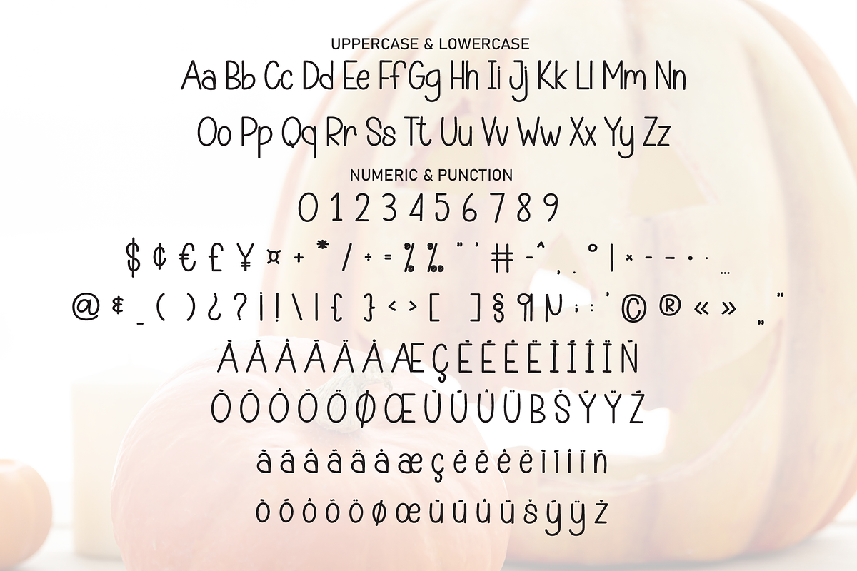 Pumpkin Halloween | Script Font, a Script Font by Scratchones (Photo 7 of 8)