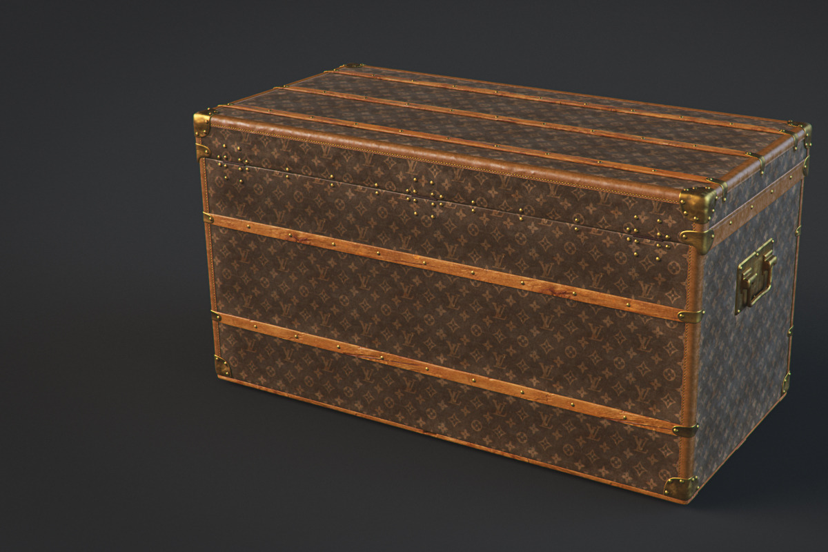 Louis Vuitton Trunk, a Furniture 3D Model by Dmitriy Kalko (Photo 3 of 18)