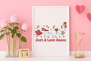 Cute Valentine Goose Coquette Png, an Illustration by Canvas Craft (Thumbnail 5 of 7)