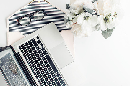 Blogger Workspace 1  ~ Stock Photo, a Photo by Bloom and Flourish
