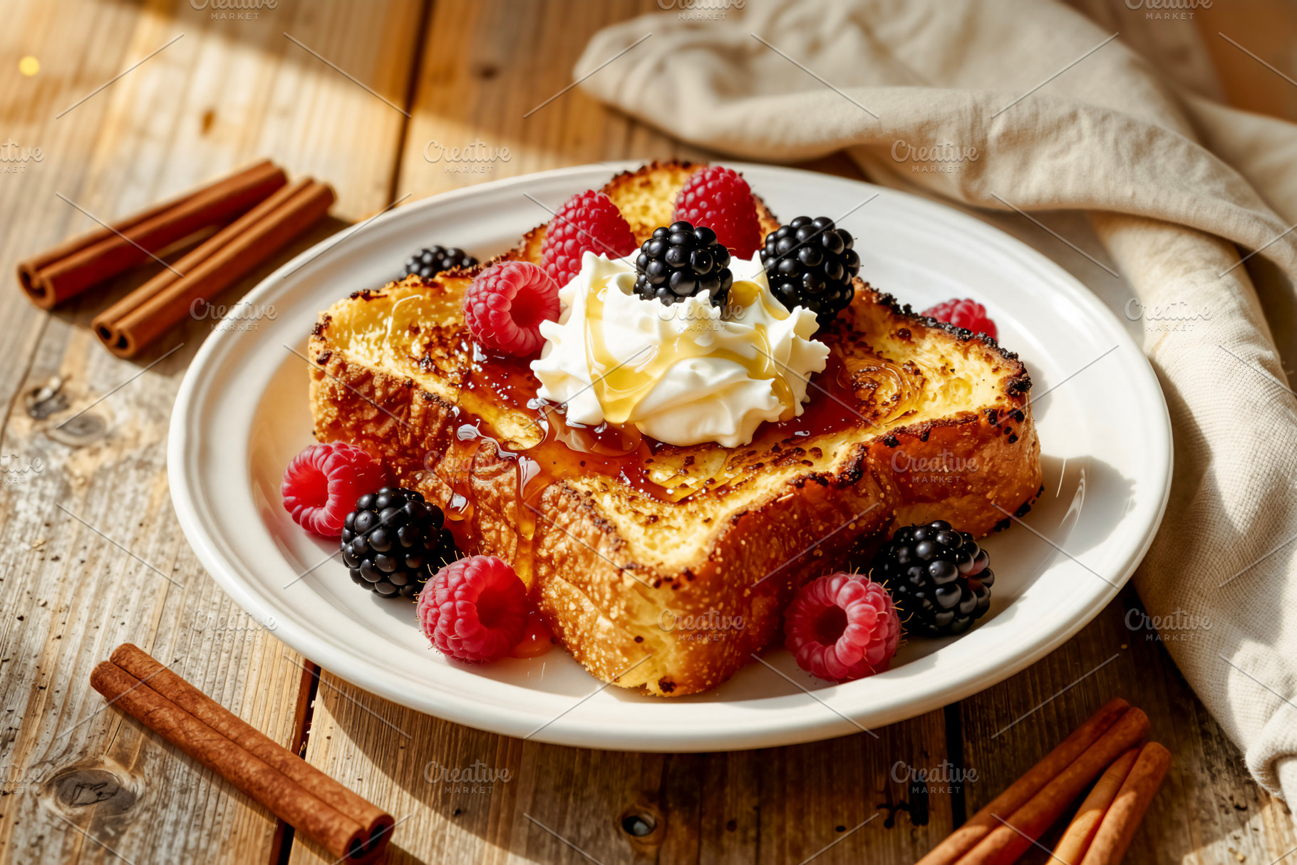 Gourmet Brioche French Toast, a Photo by rarrarorro