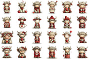 Valentine’s Day Highland Cow Coffee, an Illustration by Sublimation Artist (Thumbnail 2 of 6)
