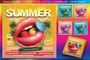 Summer Square Flyers Bundle 1, a Flyer Template by angelicafx (Thumbnail 2 of 5)