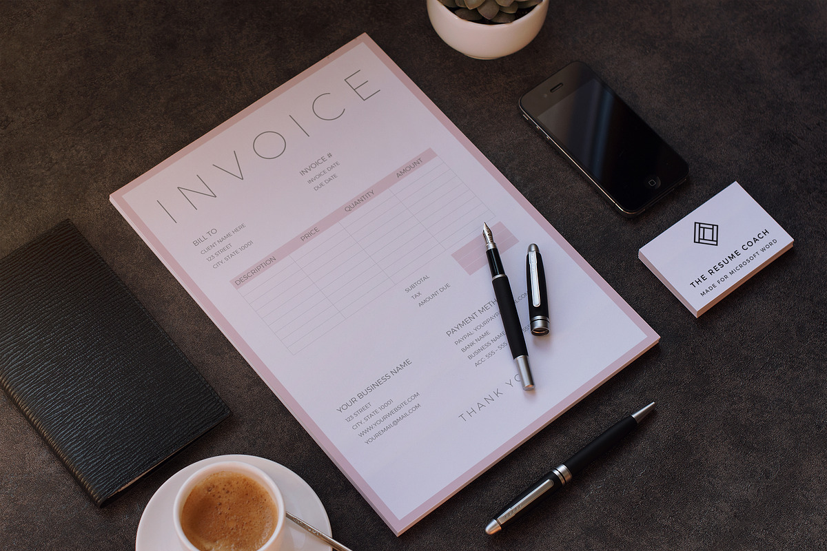 Invoice Template / Order Form, a Stationery Template by TheResumeCoach (Photo 2 of 2)