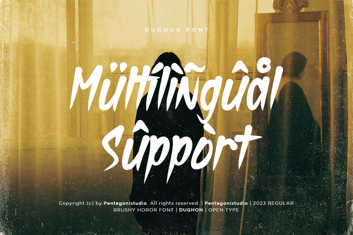 Dughon | Halloween Brush Font, a Handwritten Font by Pentagonistudio (Photo 10 of 10)