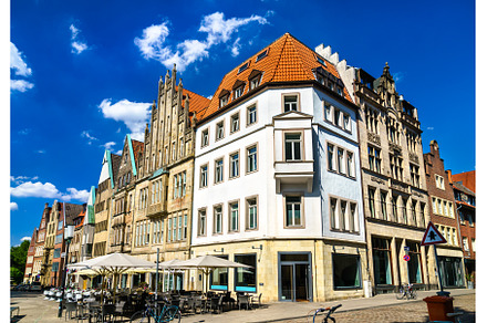 Architecture of Munster in Germany, an Architecture Photo by Leonid Andronov