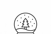 Bundles Winter Holiday Outline Icons, an Outline Icon by adenpinkstore (Thumbnail 8 of 11)