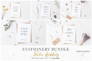 Invitation card mockup - psd bundle