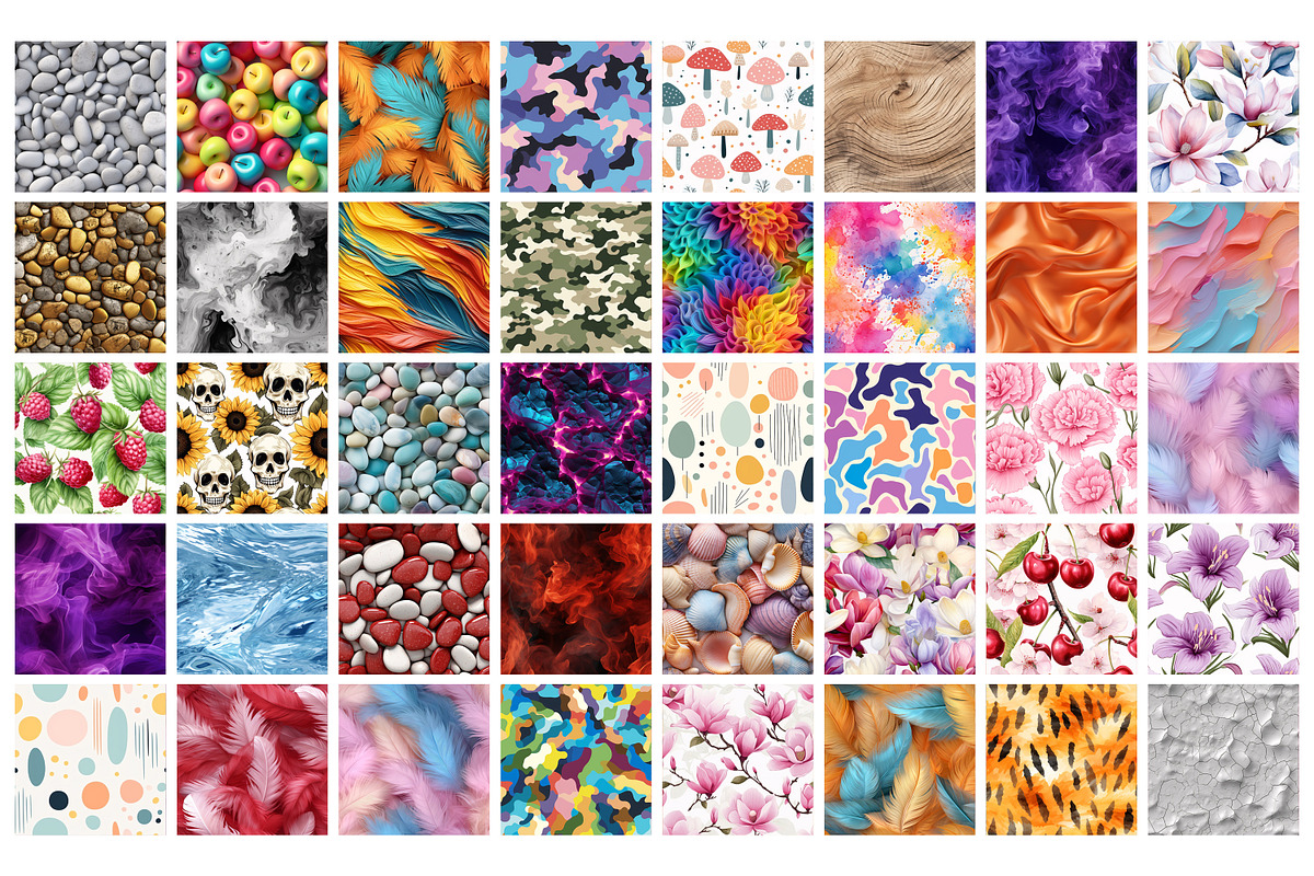 Seamless Pattern Mega Bundle, a Pattern Graphic by Forhadx5 (Photo 6 of 18)