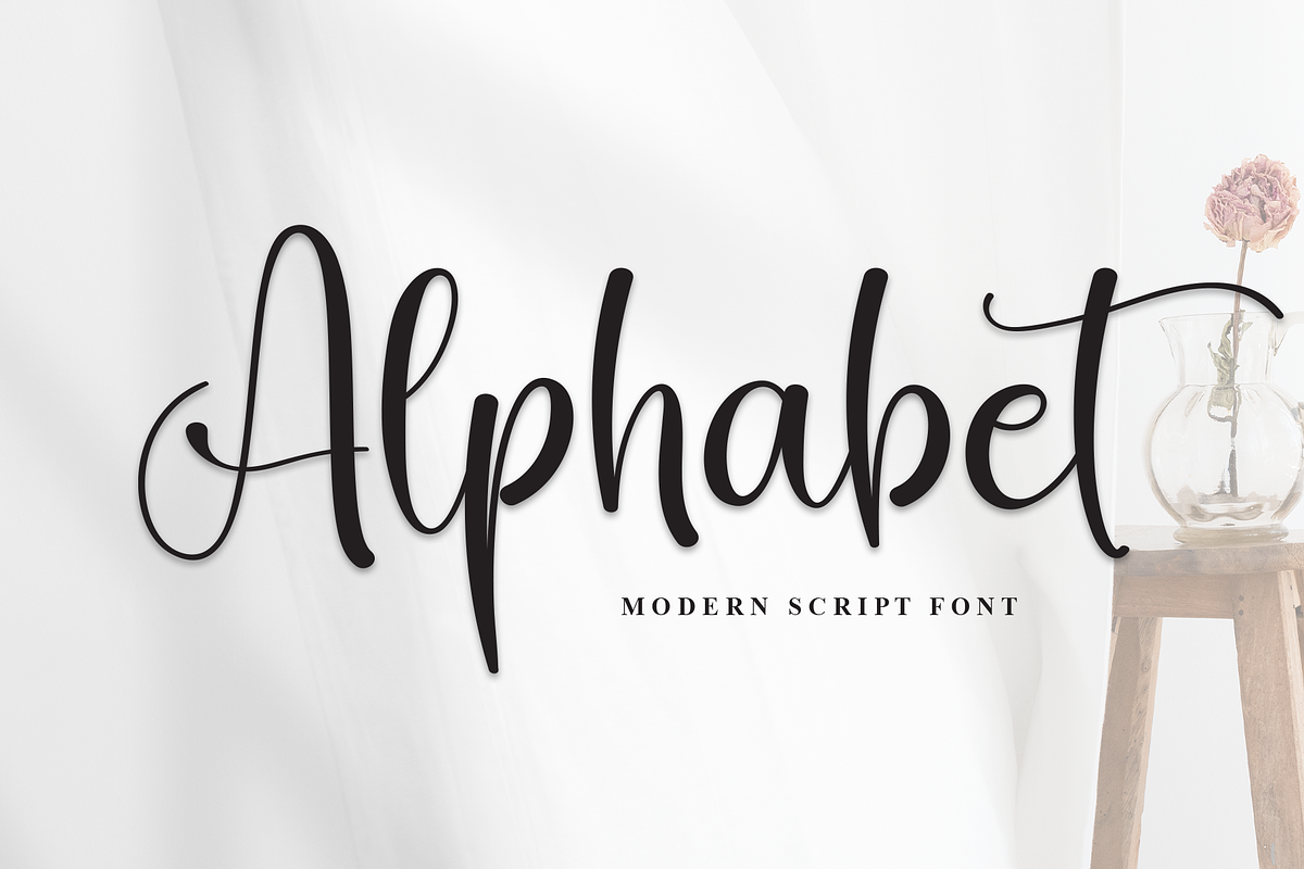 Alphabet | Script Font, a Handwritten Font by Scratchones