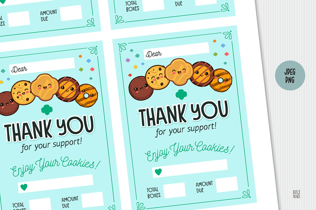 Girl Scout Cookie Thank You Tag, a Templates & Theme by FoxyImage (Photo 2 of 3)