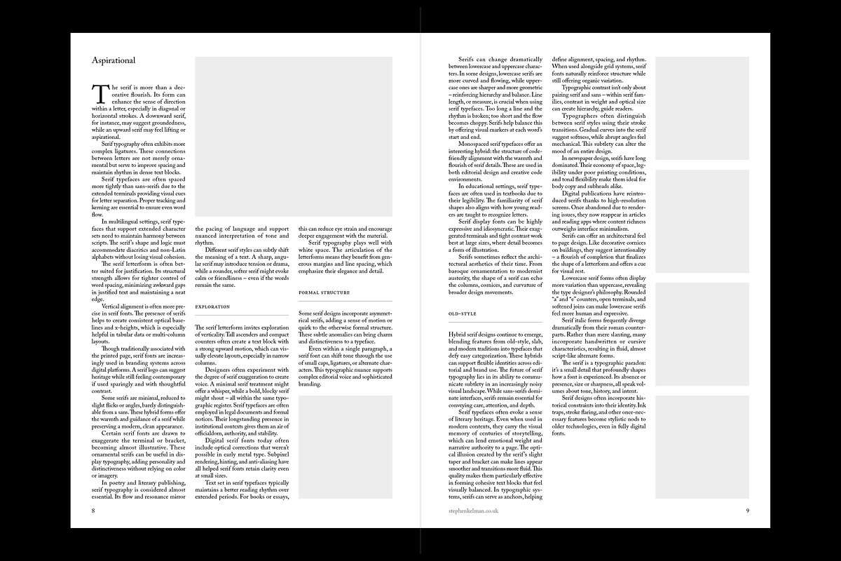 Serif A4 Brochure Template, a Brochure Template by Stephen Kelman (Photo 6 of 9)
