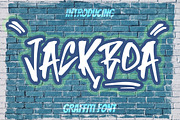 JACKBOA - Graffiti Style Font, a Script Font by NTC Graphic (Thumbnail 1 of 9)