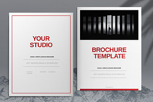 Red Company Brochure Template