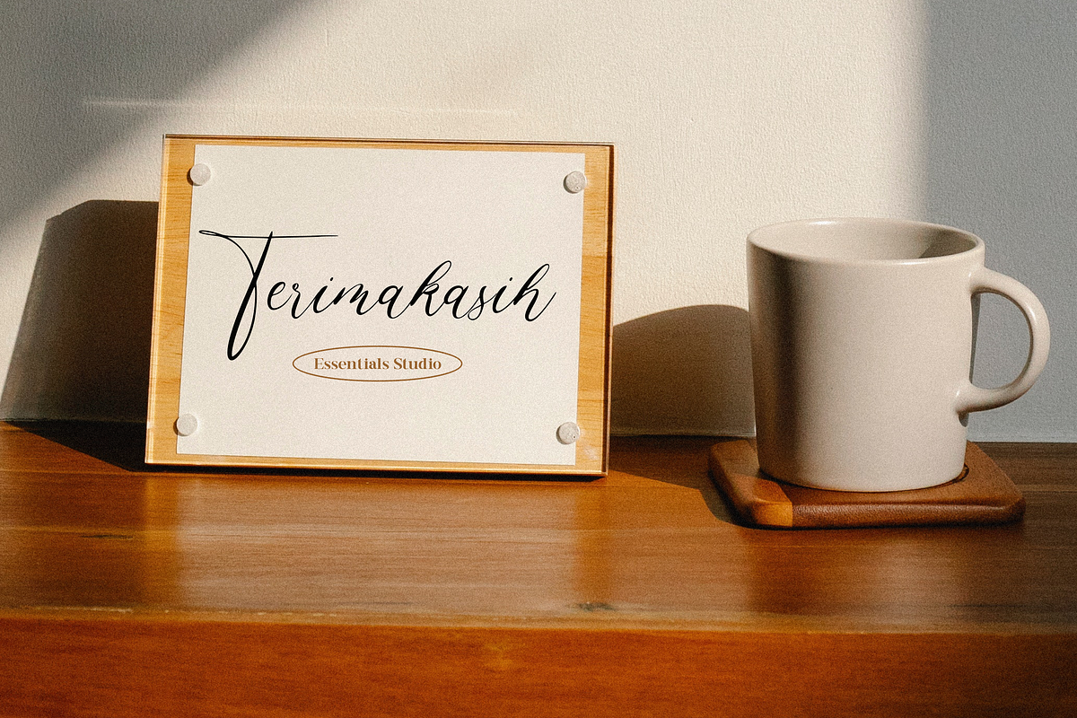 Firataline, a Script Font by Essentials Studio (Photo 8 of 8)