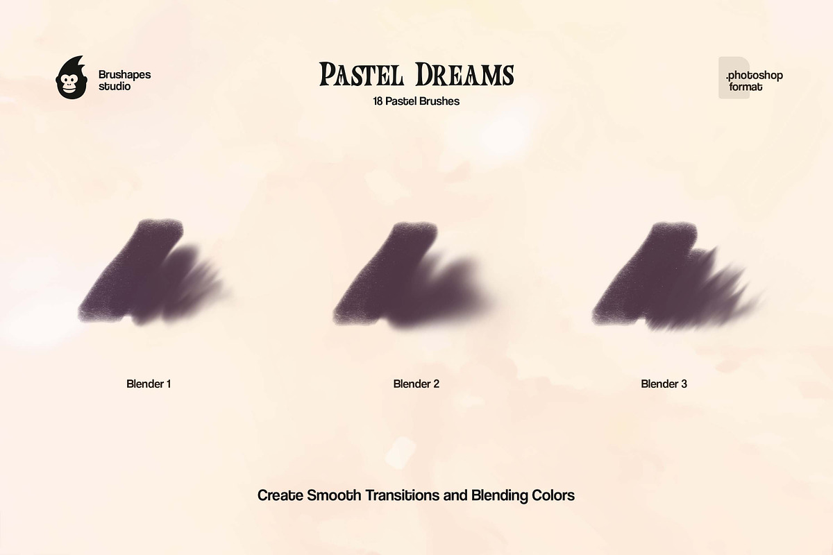 Pastel Dreams Photoshop Brushes, a Brush Add-On by brushapes.com (Photo 6 of 10)