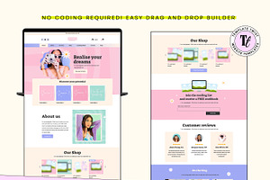 Pink Coaching Wix Template