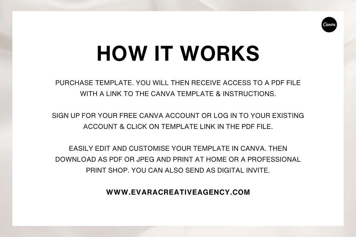 Black and White Wedding Invitation, a Templates & Theme by Evara Creative Agency (Photo 6 of 8)
