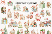 Vintage Christmas Atelier Clipart, an Animal Illustration by PaintPixelCo (Thumbnail 4 of 16)