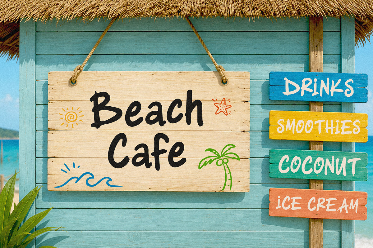 Futarino Duntian Brush Font Summer, a Handwritten Font by Maulana Creative (Photo 3 of 7)